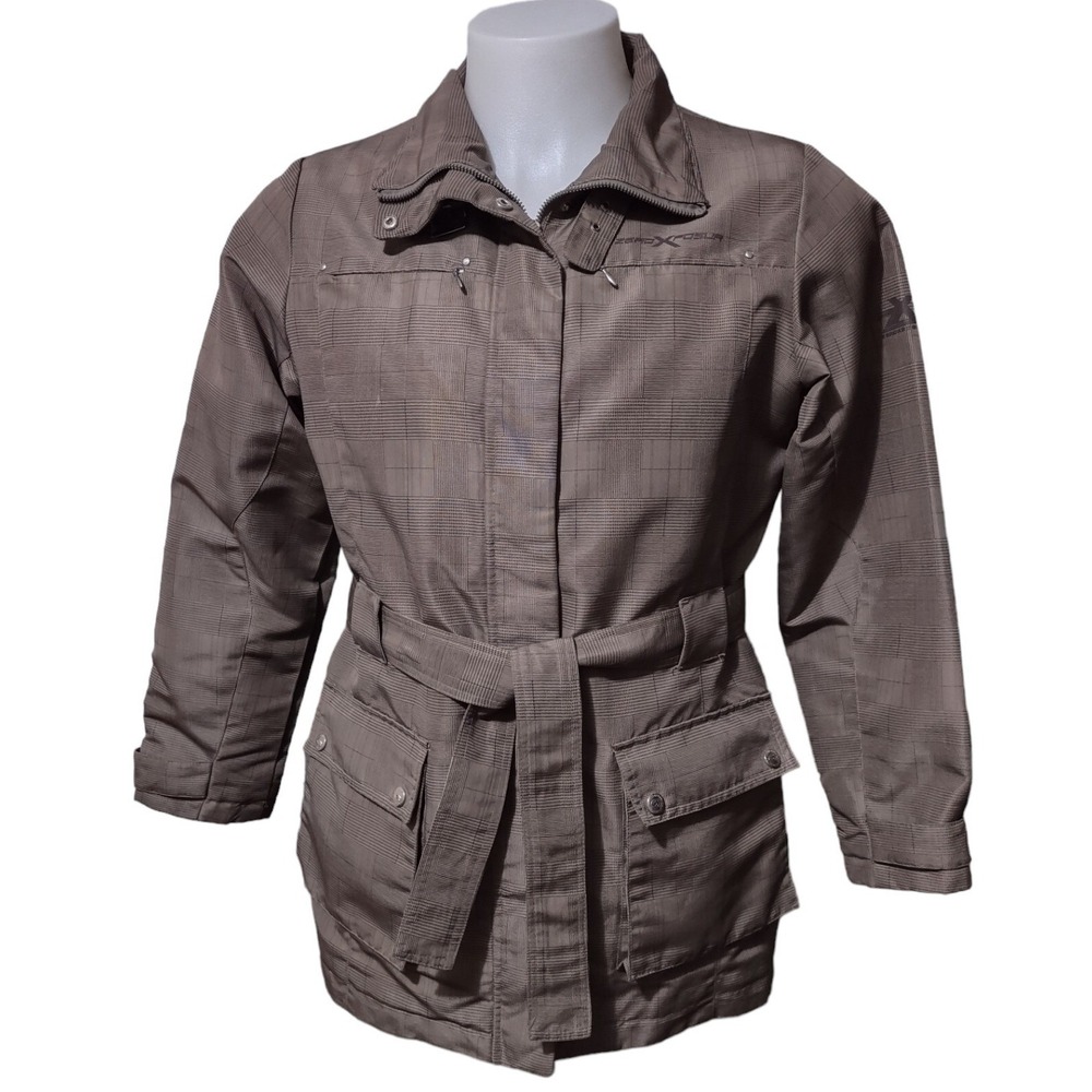 ZeroXposur Jacket Women's Size S Water Wind Resistant Full Zip Snap Pockets Belt